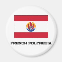 Drapeau de Polynésie française Magnets Pour Réfrigérateur