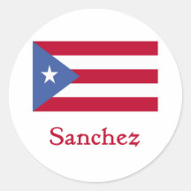 Drapeau de Portoricain de Sanchez Adhésifs