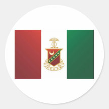 Drapeau de sigma de Kappa Adhésifs Ronds