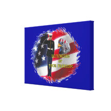 Drapeau de soldat impressions sur toile