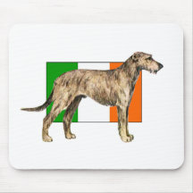 Drapeau de vitesse de chien-loup irlandais de l'Ir Tapis De Souris