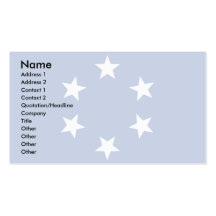 Drapeau des Territoire sous tutelle des Îles du Pa Cartes De Visite Personnelles