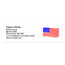 Drapeau des USA Cartes De Visite Professionnelles