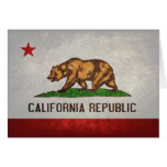 Drapeau d'état de la Californie Carte De Vœux