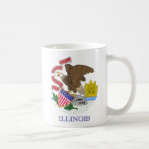 Drapeau d'état de l'Illinois Tasses À Café
