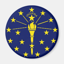 Drapeau d'état de l'Indiana Magnets
