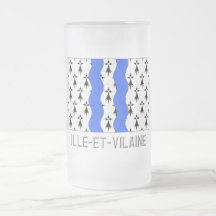 Drapeau d'Ille-et-Vilaine avec le nom Tasses