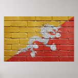 Drapeau du Bhutan Affiches