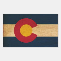 Drapeau du Colorado Autocollants Rectangulaires