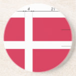 Drapeau du Danemark-Proportion-DA, Danemark Dessous De Verre