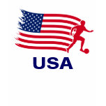 Drapeau du football des Etats-Unis T-shirt