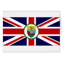 Drapeau du Gouverneur de dépendances de la Ste.Hél Carte De Vœux