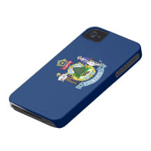 Drapeau du Maine Coque Case-Mate iPhone 4