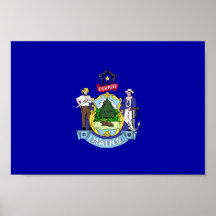 Drapeau du Maine Posters