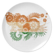 Drapeau du Niger Assiettes