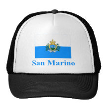Drapeau du Saint-Marin avec le nom Casquette