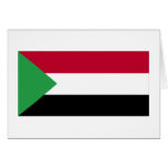 Drapeau du Soudan Cartes De Vœux