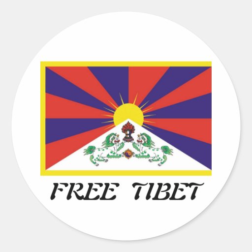 Drapeau du Thibet Autocollants