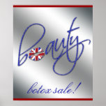 Drapeau d'Union Jack de salon de vente au détail d Affiche