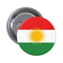 Drapeau ethnique du Kurdistan Badge