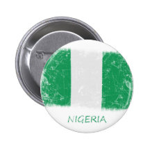 Drapeau grunge du Nigéria Badges