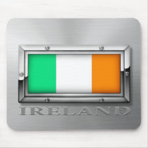 Drapeau irlandais (acier) tapis de souris