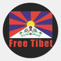 Drapeau libre du Thibet Adhésif