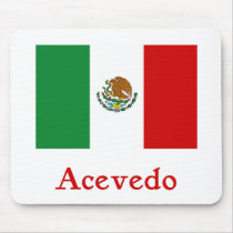Drapeau mexicain d'Acevedo tapis de souris