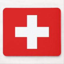 Drapeau Mousepad de la Suisse Tapis De Souris