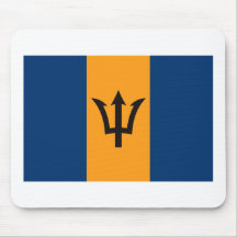 Drapeau Mousepad des Barbade Tapis De Souris