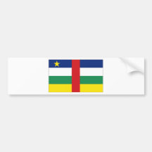 Drapeau national de la république centrafricaine adhésif pour voiture