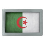 Drapeau national sale de l'Algérie Boucle De Ceinture Rectangulaire