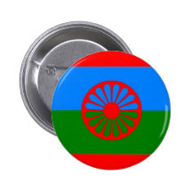DRAPEAU ROMANI BADGES AVEC AGRAFE