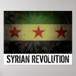 Drapeau sale de la Syrie "de révolution syrienne" Posters