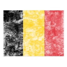 Drapeau vintage de la Belgique Cartes Postales