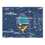 Drapeau vintage de la GUAM Carte Postale