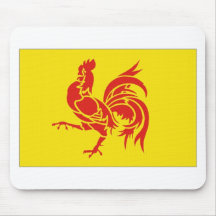 Drapeau wallon de région de la Belgique Tapis De Souris