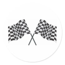 drapeaux croisés checkered