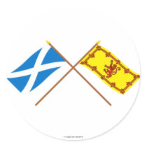 Drapeaux croisés de l'Ecosse