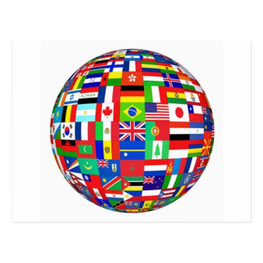 DRAPEAUX DU MONDE CARTES POSTALES
