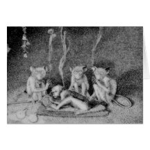 Drie mulla-Mulgars Wenskaarten