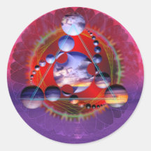 Drievuldigheid Ronde Stickers