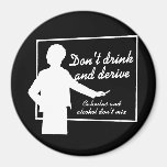 DRINK EN LEID geen T-shirt af Koelkast Magneetje