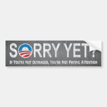 Droevig nog? De anti Sticker van de Bumper Obama Bumperstickers