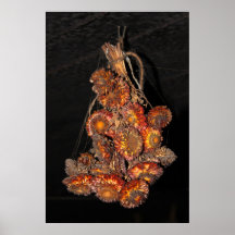 Droge die Bloemen in de Druk van het Roet worden b Print