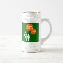 Drôle embrassez-moi que je suis irlandais tasse à café