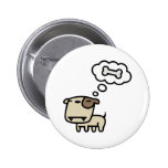 Dromende Hond Speldbuttons