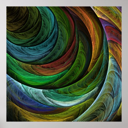 Druk van de Kunst van de Glorie van de kleur de Ab Poster