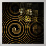 Druk van de Kunst van de hypnose de Abstracte Print