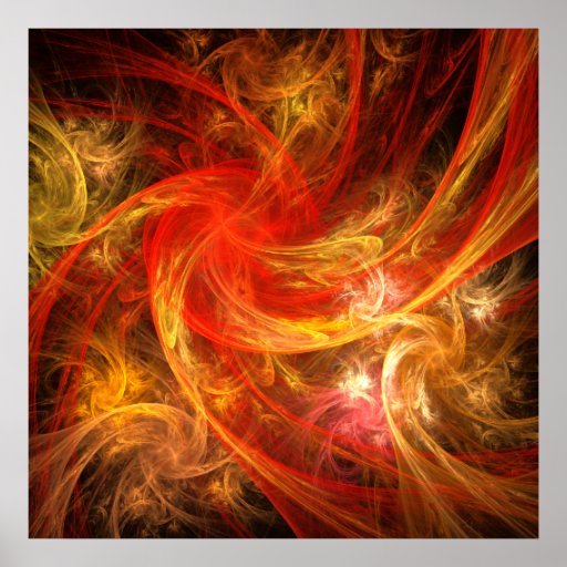 Druk van de Kunst van Firestorm de Abstracte Posters